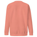 Mission Possible Montessori Logo Premium Crewneck Sweatshirt in Dusty Rose, back view