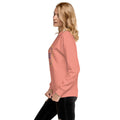ME Signature Logo Premium Crewneck Sweatshirt in Dusty Rose, left view