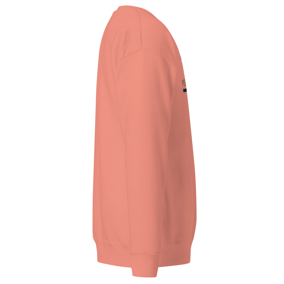 Mission Possible Montessori Logo Premium Crewneck Sweatshirt in Dusty Rose, right view