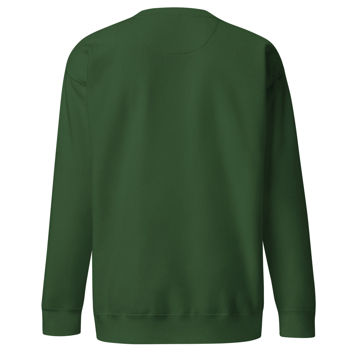 Mission Possible Montessori Logo Premium Crewneck Sweatshirt in Forest Green, back view