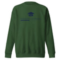 Mission Possible Montessori Logo Premium Crewneck Sweatshirt in Forest Green, front view