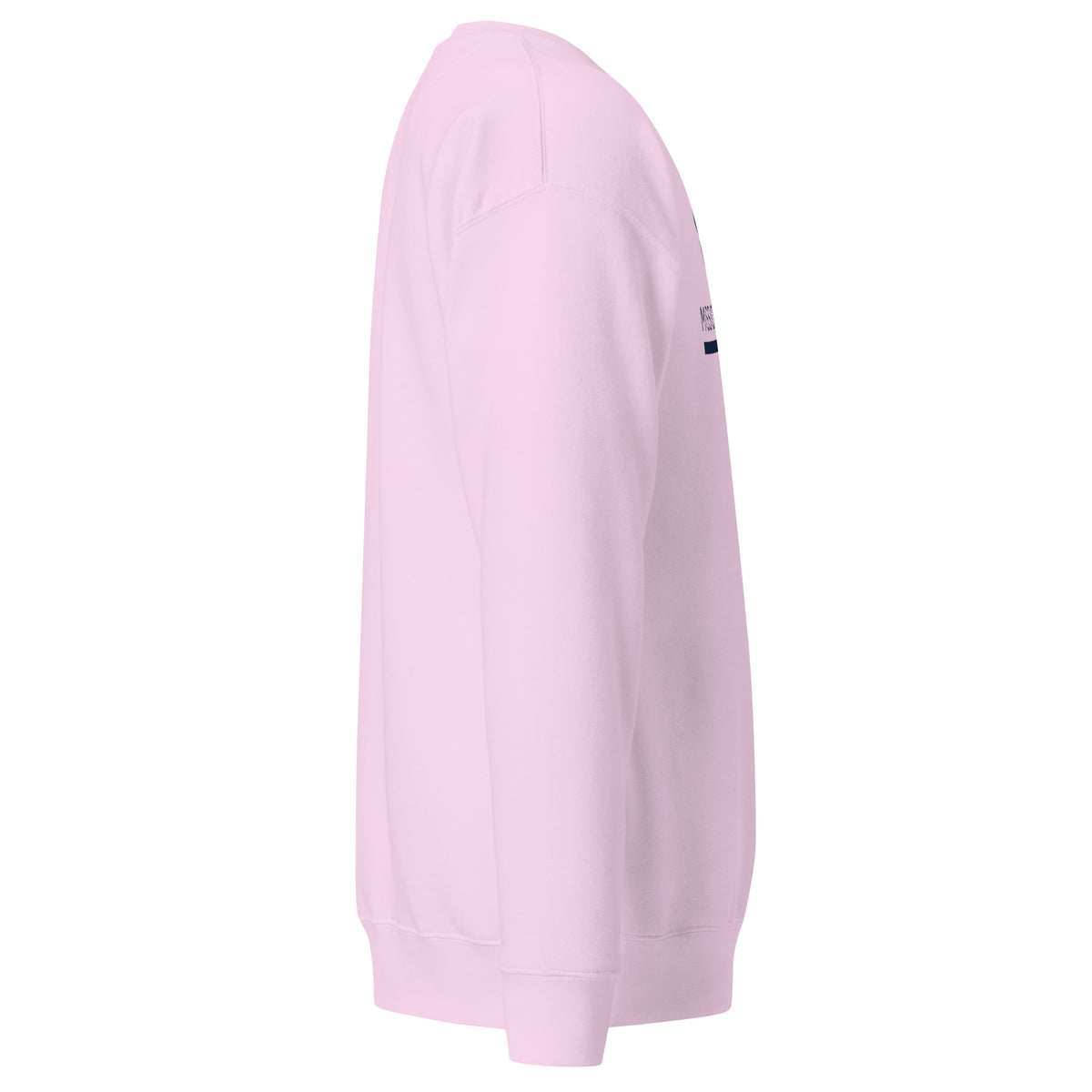 Mission Possible Montessori Logo Premium Crewneck Sweatshirt in Lavender, right view