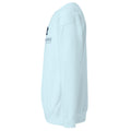 Mission Possible Montessori Logo Premium Crewneck Sweatshirt in Sky Blue, left view