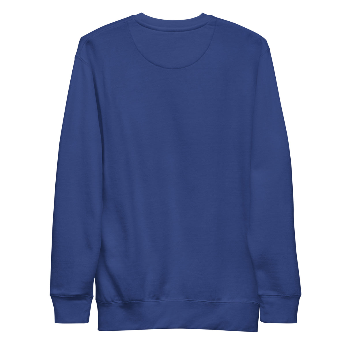 ME Signature Logo Premium Crewneck Sweatshirt in Team Royal, back view