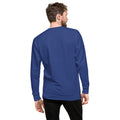 ME Signature Logo Premium Crewneck Sweatshirt in Team Royal, back view