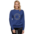 ME Signature Logo Premium Crewneck Sweatshirt in Team Royal, front view
