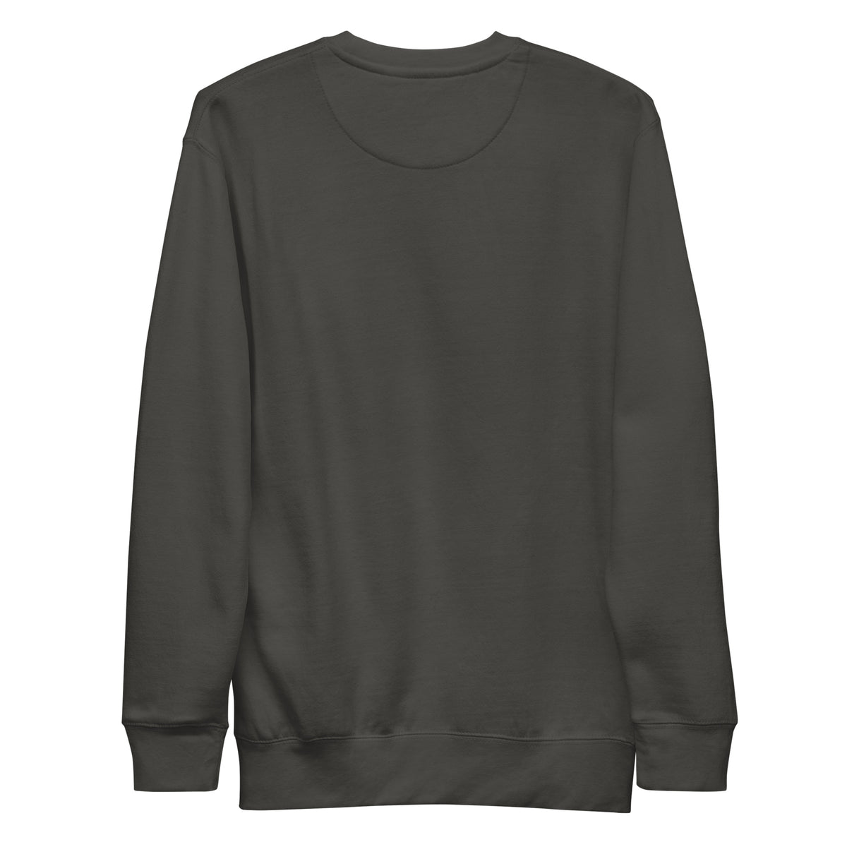 ME Signature Logo Premium Crewneck Sweatshirt in Vintage Black, back view