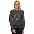 ME Signature Logo Premium Crewneck Sweatshirt in Vintage Black, front view