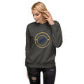 ME Signature Logo Premium Crewneck Sweatshirt in Vintage Black, front view