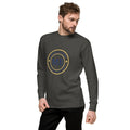 ME Signature Logo Premium Crewneck Sweatshirt in Vintage Black, left front view