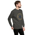 ME Signature Logo Premium Crewneck Sweatshirt in Vintage Black, right front view