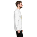 ME Signature Logo Premium Crewneck Sweatshirt in White, right view