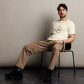 ME Signature Logo Premium Tee in Natural, front view
