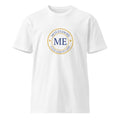 ME Signature Logo Premium Tee in White, front view