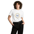 ME Signature Logo Premium Tee in White, front view