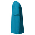 Mission Possible Montessori Logo Tee in Aqua, right view