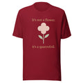 It's Not a Flower, It's a Quatrefoil Tee in Cardinal, front view