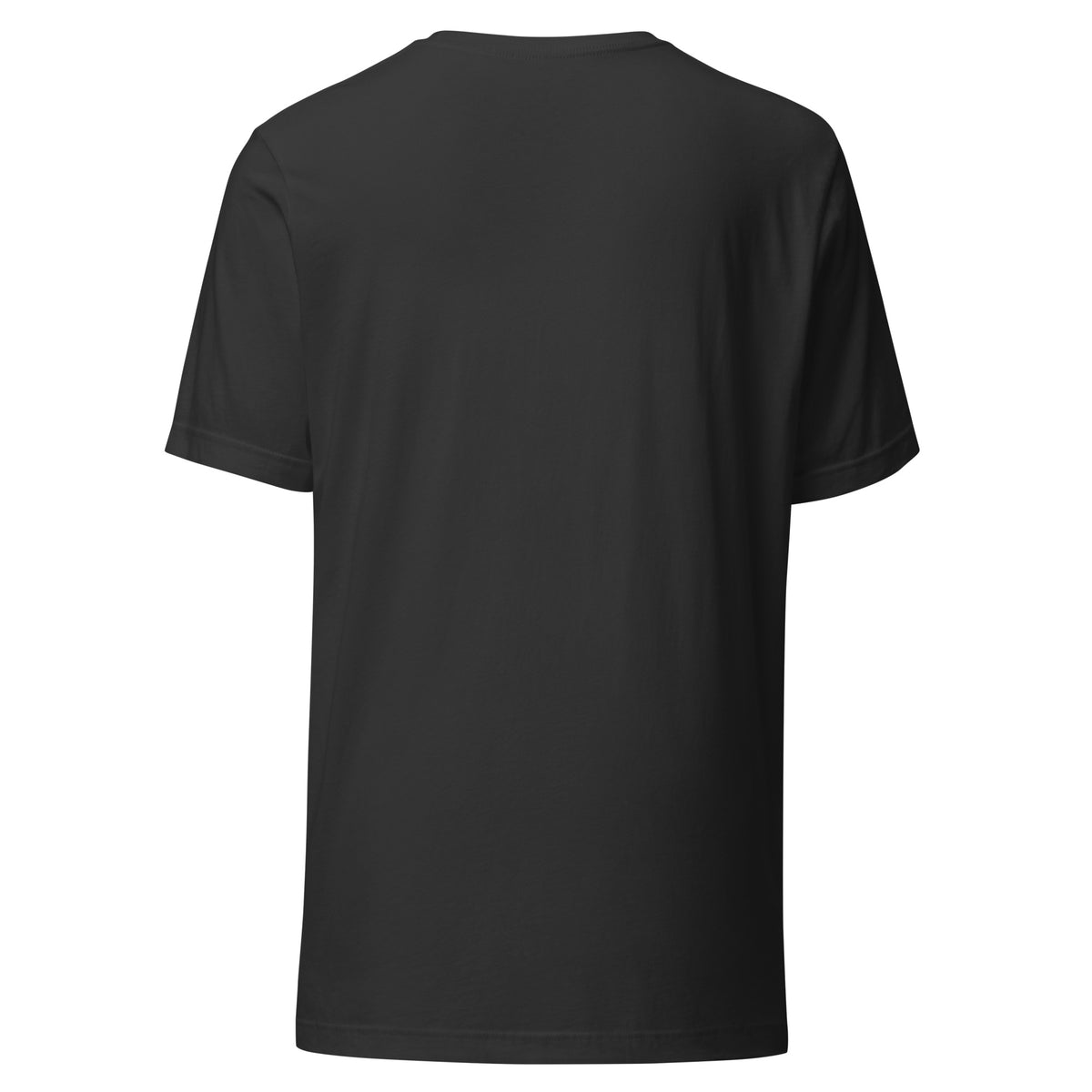 Mission Possible Montessori Logo Tee in Dark Grey, back view
