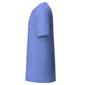 Mission Possible Montessori Logo Tee in Heather Columbia Blue, left view