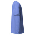 Mission Possible Montessori Logo Tee in Heather Columbia Blue, right view