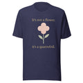 It's Not a Flower, It's a Quatrefoil Tee in Heather Midnight Navy, front view