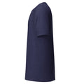 Mission Possible Montessori Logo Tee in Heather Midnight Navy, left view