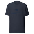 Mission Possible Montessori Logo Tee in Heather Navy, front view
