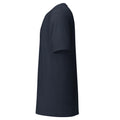 Mission Possible Montessori Logo Tee in Heather Navy, left view