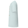 It's Not a Flower, It's a Quatrefoil Tee in Heather Prism Ice Blue, left view