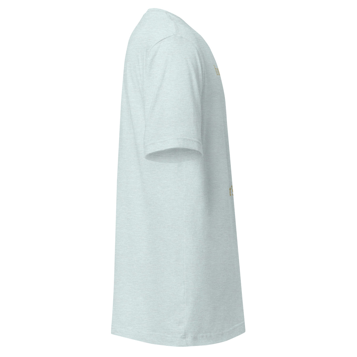 It's Not a Flower, It's a Quatrefoil Tee in Heather Prism Ice Blue, right view