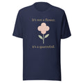 It's Not a Flower, It's a Quatrefoil Tee in Navy, front view