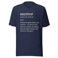 Mentor Definition Tee in Navy, front view