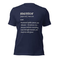 Mentor Definition Tee in Navy, front view
