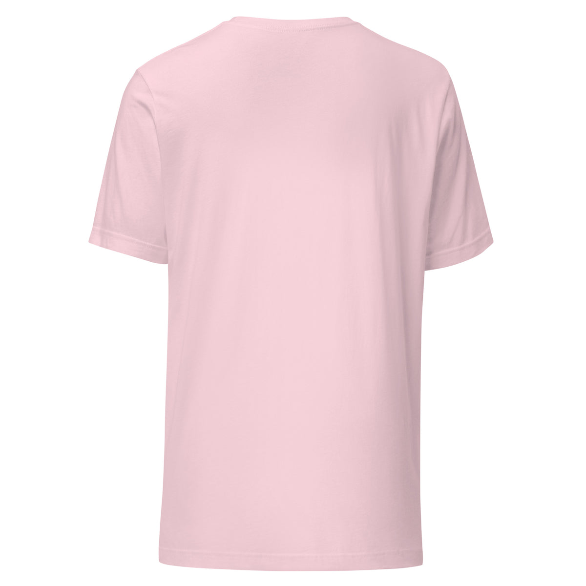 Mission Possible Montessori Logo Tee in Soft Pink, back view