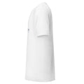 Mission Possible Montessori Logo Tee in Solid White Blend, left view