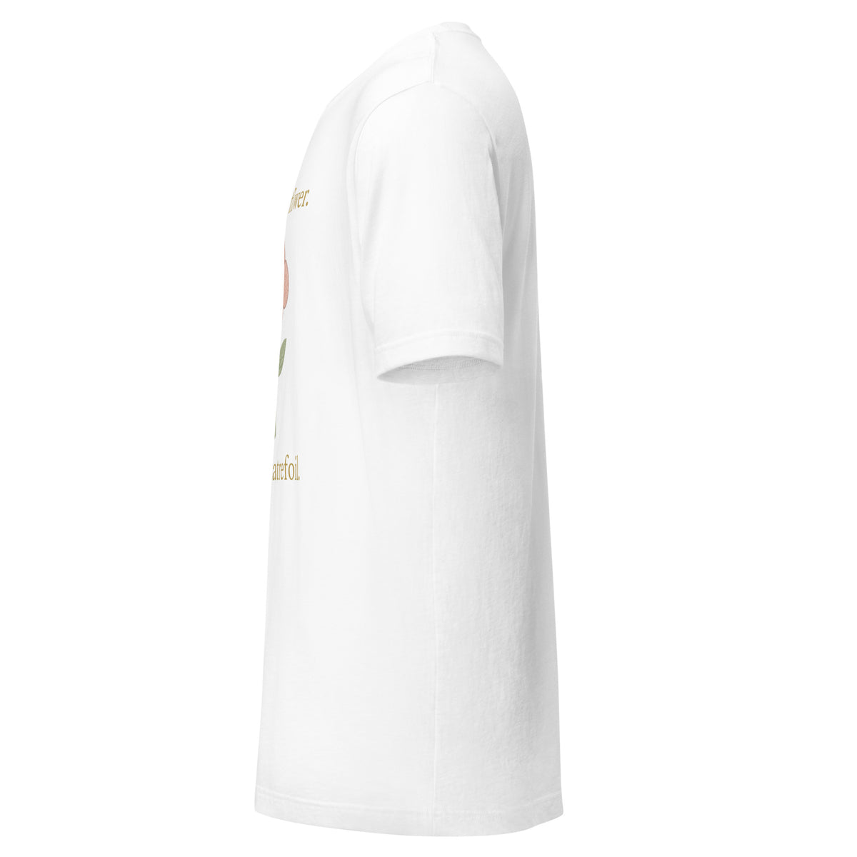 It's Not a Flower, It's a Quatrefoil Tee in White, left view