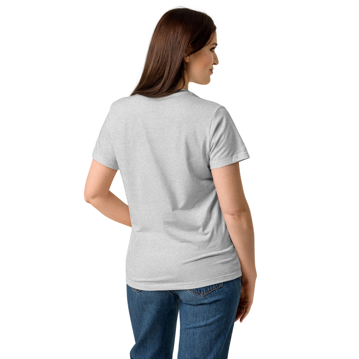 Trust the Process Script Women's Softstyle Tee in RS Sport Grey, back view
