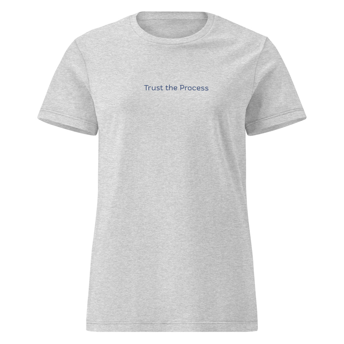 Trust the Process Script Women's Softstyle Tee in RS Sport Grey, front view
