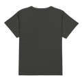 Teach Peace Women's High-Waisted Tee in Black, back view