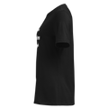 Jesus + Nothing = Enough Women's Relaxed Tee in Black, left view