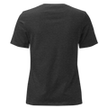 Jesus + Nothing = Enough Women's Relaxed Tee in Dark Grey Heather, back view