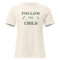 Follow the Child Floral Women's Relaxed Tee in Natural, front view